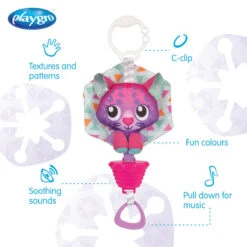 Playgro Musical Polar Pals Cat Muziekdoosje P0188321 -Kinderwagenserie Winkel 0188321 polar pals musical pullstring arctic cat feature image