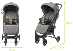 4Baby Smart 2.0 Beige Wandelwagen Incl. Beenkap -Kinderwagenserie Winkel 4baby smart 2.0 grey wandelwagen incl. beenkap 10 2