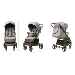 4Baby Stinger XXIII Melange Grey Wandelwagen -Kinderwagenserie Winkel 4baby stinger xxiii melange grey wandelwagen 12