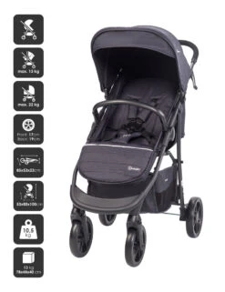 Babygo Style Black 3-in-1 Kinderwagen Incl. Autostoel 6323 -Kinderwagenserie Winkel 6323 style3in1 black 4 babygo 2