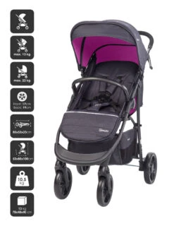 Babygo Style Rosa 3-in-1 Kinderwagen Incl. Autostoel 6324 -Kinderwagenserie Winkel 6324 style3in1 rosa 4 babygo