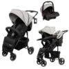 Babygo Basket Grey Melange Wandelwagen Incl. Autostoel 64012 -Kinderwagenserie Winkel Babygo Basket Grey Melange Wandelwagen Incl. Autostoel 64012