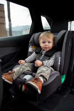 Ding York Grey Leather I-Size Autostoel 9-36 Kg K63 -Kinderwagenserie Winkel ML Ding York 10 3 1