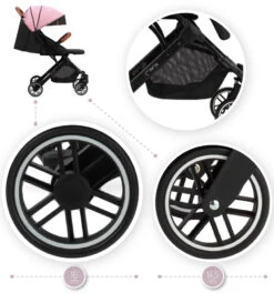 Momi Estelle Pink Wandelwagen WOSP00004 -Kinderwagenserie Winkel Momi Estelle Pink Wandelwagen WOSP00004 8