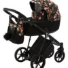Adamex Porto Flowers Black 2-in-1 Kinderwagen FL-1 -Kinderwagenserie Winkel adamex porto flowers black 2 in 1 kinderwagen fl 1 01 1920x1920