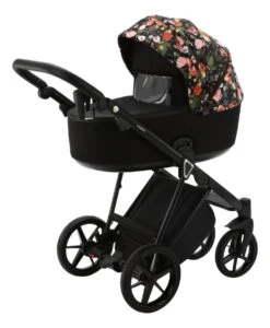 Adamex Porto Flowers Black 2-in-1 Kinderwagen FL-1 -Kinderwagenserie Winkel adamex porto flowers black 2 in 1 kinderwagen fl 1 5 1920x1920