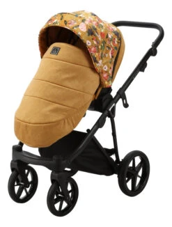 Adamex Porto Flowers Ochre 2-in-1 Kinderwagen FL-3 -Kinderwagenserie Winkel adamex porto flowers ochre 2 in 1 kinderwagen fl 3 1