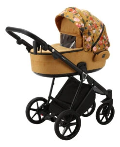 Adamex Porto Flowers Ochre 2-in-1 Kinderwagen FL-3 -Kinderwagenserie Winkel adamex porto flowers ochre 2 in 1 kinderwagen fl 3 5