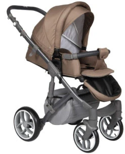 Baby Merc Faster 3 Grey/Brown Kinderwagen Incl. Autostoel FIII 100 -Kinderwagenserie Winkel baby merc faster 3 beige kinderwagen incl. autostoel 3