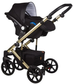 Baby Merc Mosca Limited Black/Gold 3-in-1 Kinderwagen Incl. Autostoel MOL/ML204/ZE -Kinderwagenserie Winkel baby merc mosca limited black gold 3 in 1 kinderwagen incl. autostoel mol ml204 ze