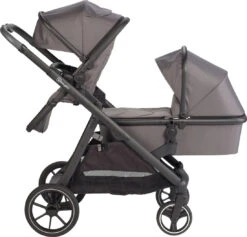 Babygo Duo Mega Grey Tandem Kinderwagen Incl. 2 Autostoelen 78001 -Kinderwagenserie Winkel babygo duo grey tandem kinderwagen 7801 3