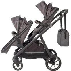 Babygo Duo Grey Tandem Kinderwagen 7801 -Kinderwagenserie Winkel babygo duo grey tandem kinderwagen 7801 8 1