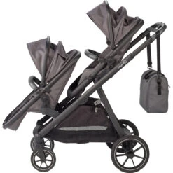 Babygo Duo Grey Tandem Kinderwagen 7801 -Kinderwagenserie Winkel babygo duo grey tandem kinderwagen 7801 9 1
