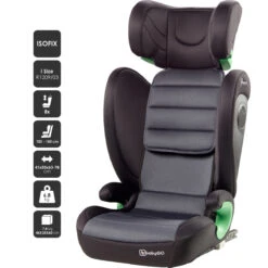 Babygo Safechild Grey I-Size Autostoel 15-36 Kg 3856 -Kinderwagenserie Winkel babygo safechild grey i size autostoel 15 36 kg 3856 9