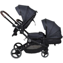 Babygo Twinner Grey Tandem Duowagen Incl. 2 Autostoelen -Kinderwagenserie Winkel babygo twinner tandem duowagen 17 2 1