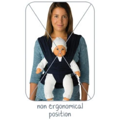 Babylonia Tricot-Slen Bamboo Khaki Green Draagdoek BDDTSB_1_707 -Kinderwagenserie Winkel bddts position 04 lr 1