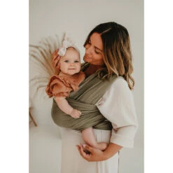 Babylonia Tricot-Slen Bamboo Khaki Green Draagdoek BDDTSB_1_707 -Kinderwagenserie Winkel bddtsb 707 01 lr