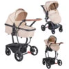 Cangaroo Ellada Beige 3-in-1 Combi Kinderwagen Incl. Autostoel -Kinderwagenserie Winkel cangaroo ellada beige 3 in 1 kinderwagen incl. autostoel 01