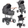 Cangaroo Ellada Black 3-in-1 Combi Kinderwagen Incl. Autostoel -Kinderwagenserie Winkel cangaroo ellada black 3 in 1 kinderwagen incl. autostoel 01