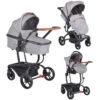 Cangaroo Ellada Grey 3-in-1 Combi Kinderwagen Incl. Autostoel -Kinderwagenserie Winkel cangaroo ellada grey 3 in 1 kinderwagen incl. autostoel 01