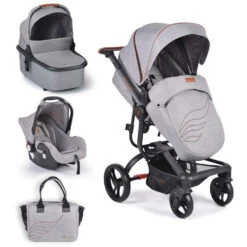 Cangaroo Ellada Grey 3-in-1 Combi Kinderwagen Incl. Autostoel -Kinderwagenserie Winkel cangaroo ellada grey 3 in 1 kinderwagen incl. autostoel 16