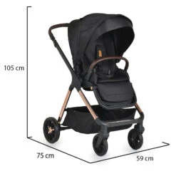 Cangaroo Empire Black 3-in-1 Kinderwagen Incl. Autostoel -Kinderwagenserie Winkel cangaroo empire black 3 in 1 kinderwagen incl. autostoel 20