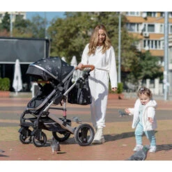 Cangaroo Gala Premium Panther 3-in-1 Combi Kinderwagen Incl. Autostoel -Kinderwagenserie Winkel cangaroo gala black leather 3 in 1 combi kinderwagen incl. autostoel 7 2