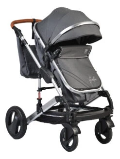 Cangaroo Gala Steel Grey 3-in-1 Combi Kinderwagen Incl. Autostoel -Kinderwagenserie Winkel cangaroo gala black leather 3 in 1 combi kinderwagen incl autostoel 12