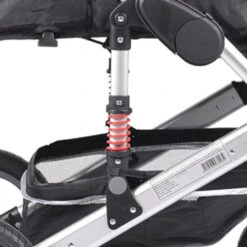 Cangaroo Gala Steel Grey 3-in-1 Combi Kinderwagen Incl. Autostoel -Kinderwagenserie Winkel cangaroo gala black leather 3 in 1 combi kinderwagen incl autostoel 4