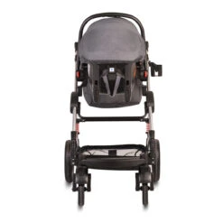 Cangaroo Gala Steel Grey 3-in-1 Combi Kinderwagen Incl. Autostoel -Kinderwagenserie Winkel cangaroo gala black leather 3 in 1 combi kinderwagen incl autostoel 7