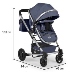 Cangaroo Gigi Denim 3-in-1 Combi Kinderwagen Incl. Autostoel -Kinderwagenserie Winkel cangaroo gigi denim 3 in 1 combi kinderwagen 16