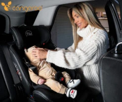 Cangaroo Pilot Black Leather SPS Isofix 360° 0-36 Kg Autostoel Met Zonnekap -Kinderwagenserie Winkel cangaroo pilot isofix 360 autostoel 0 36 kg 5