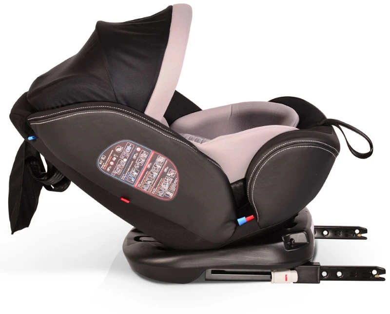 Cangaroo Pilot Black Leather SPS Isofix 360° 0-36 Kg Autostoel Met Zonnekap - Afbeelding 5