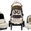 Cangaroo Polly Beige 3-in-1 Combi Kinderwagen Incl. Autostoel -Kinderwagenserie Winkel cangaroo polly beige 3 in 1 combi kinderwagen incl. autostoel