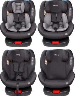 Ding Cruz Dark Grey 360° Isofix Autostoel 0-36kg DI-101920 -Kinderwagenserie Winkel di 101920 ding cruz dark grey 4options