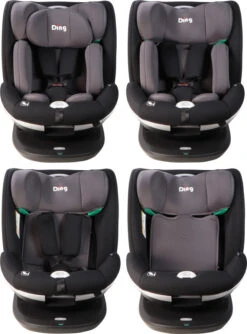 Ding Mace Black/Grey 360° I-Size Autostoel 0-36kg DI-111917 -Kinderwagenserie Winkel di 111917 ding mace black grey 05
