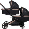 Ding Amigo Black/Rose Tweeling Kinderwagen Incl. 2 Autostoelen DI-191711 -Kinderwagenserie Winkel ding amigo black rose tweeling kinderwagen incl. 2 autostoelen di 191711 1920x1920