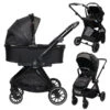 Ding Fenix Black/Black 3-in-1 Combi Kinderwagen Incl. Autostoel -Kinderwagenserie Winkel ding fenix black kinderwagen101 1