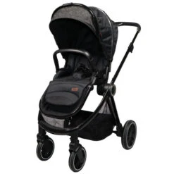 Ding Fenix Black/Black 3-in-1 Combi Kinderwagen Incl. Autostoel -Kinderwagenserie Winkel ding fenix black kinderwagen2 1 1