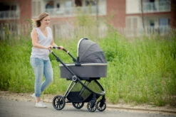 Ding Fenix Grey/Silver 3-in-1 Combi Kinderwagen Incl. Autostoel -Kinderwagenserie Winkel ding fenix grey kinderwagen 1