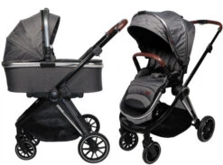 Ding Fenix Grey/Silver Kinderwagen DI-191703