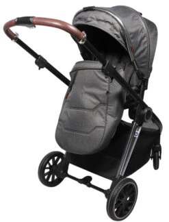 Ding Fenix Grey/Silver 3-in-1 Combi Kinderwagen Incl. Autostoel -Kinderwagenserie Winkel ding fenix greysilver kinderwagen8 1