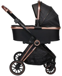 Ding Fenix Black/Rose 3-in-1 Combi Kinderwagen Incl. Autostoel -Kinderwagenserie Winkel ding fenix rose kinderwagen12 1