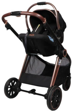 Ding Fenix Black/Rose 3-in-1 Combi Kinderwagen Incl. Autostoel -Kinderwagenserie Winkel ding fenix rose kinderwagen19