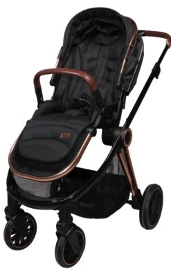 Ding Fenix Black/Rose 3-in-1 Combi Kinderwagen Incl. Autostoel -Kinderwagenserie Winkel ding fenix rose kinderwagen1 1