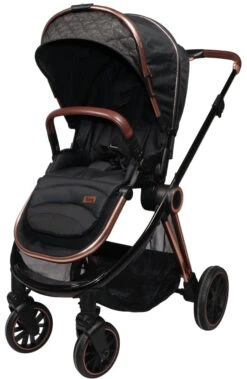 Ding Fenix Black/Rose 3-in-1 Combi Kinderwagen Incl. Autostoel -Kinderwagenserie Winkel ding fenix rose kinderwagen2 1