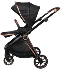 Ding Fenix Black/Rose 3-in-1 Combi Kinderwagen Incl. Autostoel -Kinderwagenserie Winkel ding fenix rose kinderwagen4 1