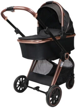 Ding Fenix Black/Rose 3-in-1 Combi Kinderwagen Incl. Autostoel -Kinderwagenserie Winkel ding fenix rose kinderwagen8 1