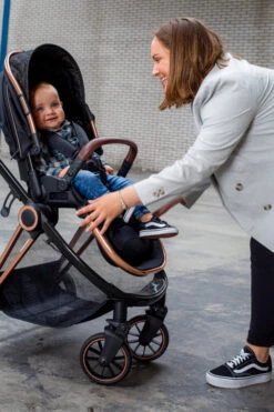 Ding Fenix Black/Rose 3-in-1 Combi Kinderwagen Incl. Autostoel -Kinderwagenserie Winkel fenix lifestyle 05a