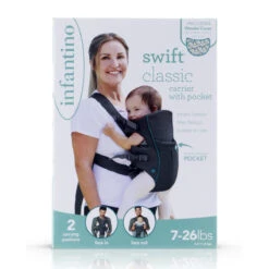 Infantino Swift Classic Grey Draagzak BK-300105 -Kinderwagenserie Winkel infantino swift classic grey draagzak bk 300105 1